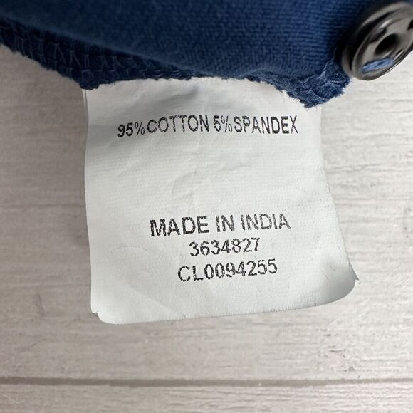 eShakti Midi Dress Size M Blue Fit Flare Asymmetric Puff Sleeve Jersey Cotton - Picture 11 of 14